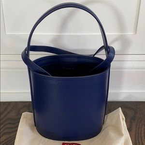 Staud Bisset Leather Bucket Bag